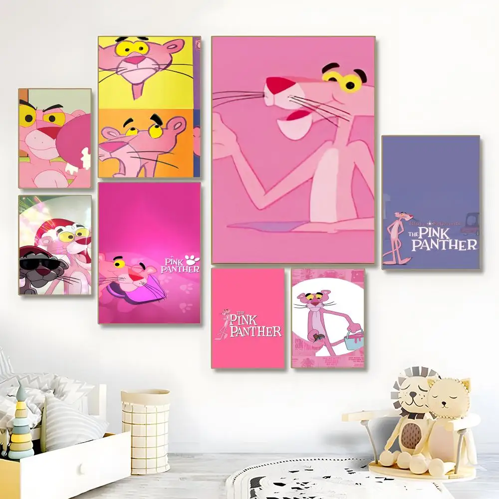 Póster de Anime de P-Pink Panthers, arte en lienzo HD, papel de impresión estético avanzado AAA, arte de pared para sala de estar y hogar