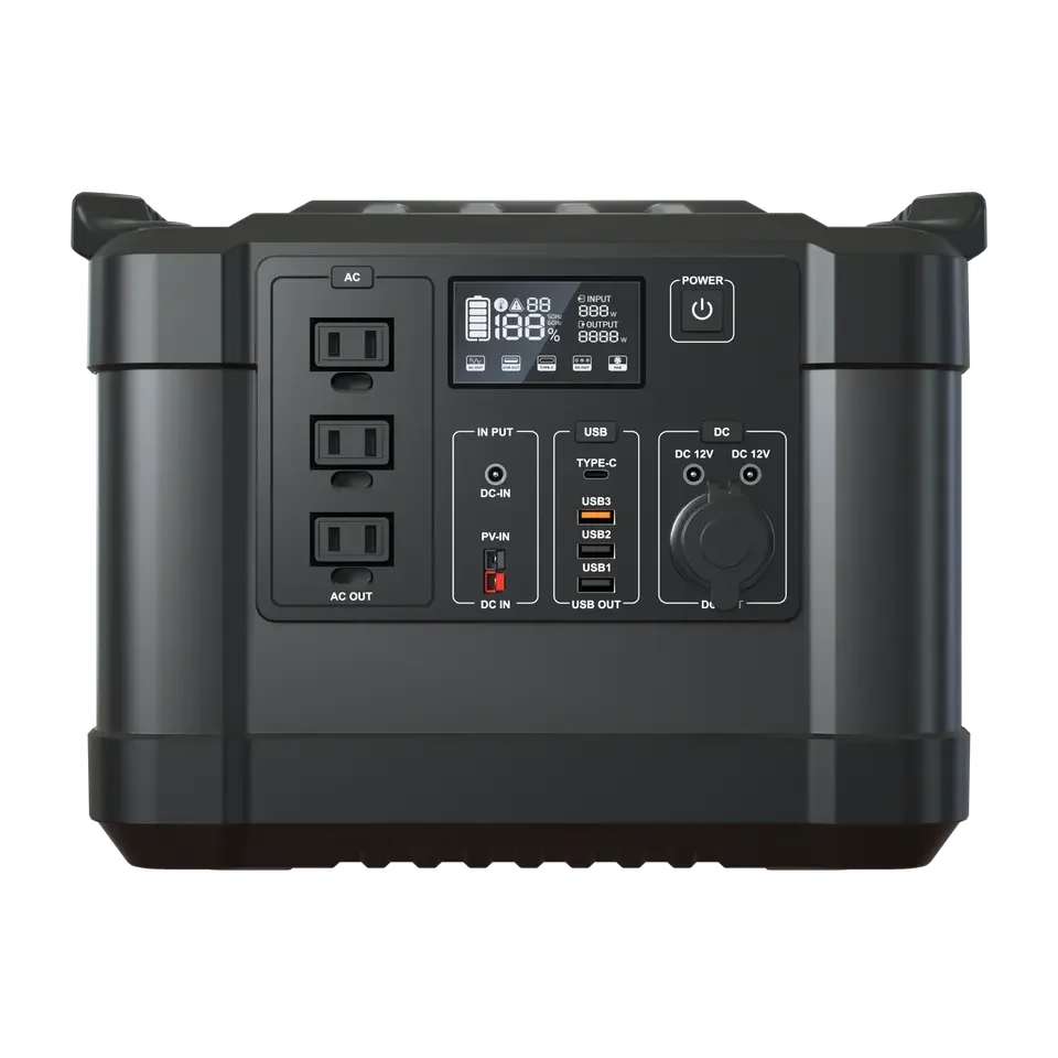 

Portable outdoor solar power station 1000W 200W wireless charging portable power bank portable power station