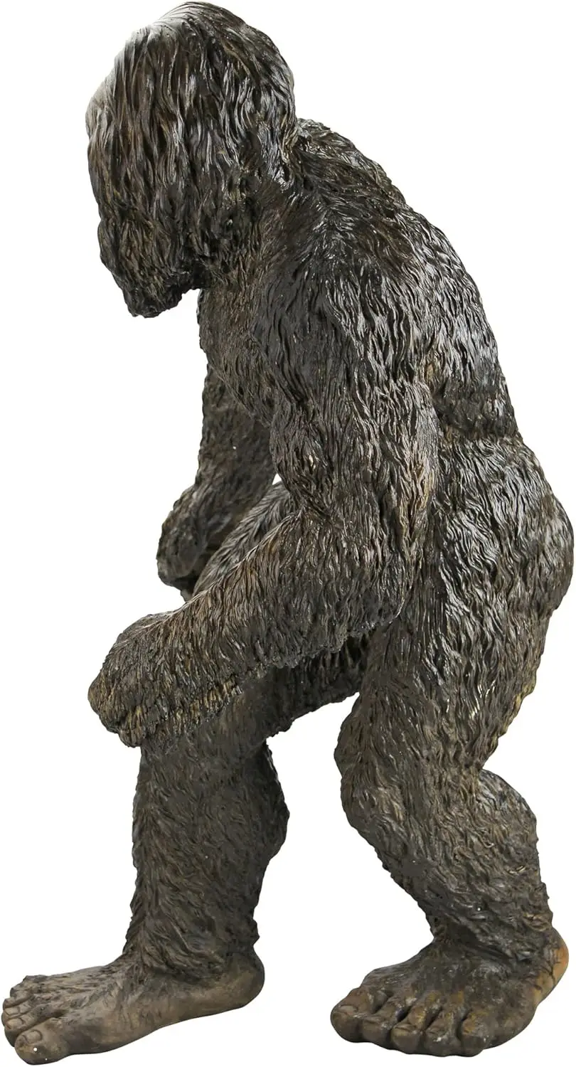 Bigfoot the Yei Indoor/Outdoor Garden Statue Cryptid Sculpture, Large, 28 Inch Tall, Cast Stone Resin, Brown Finish