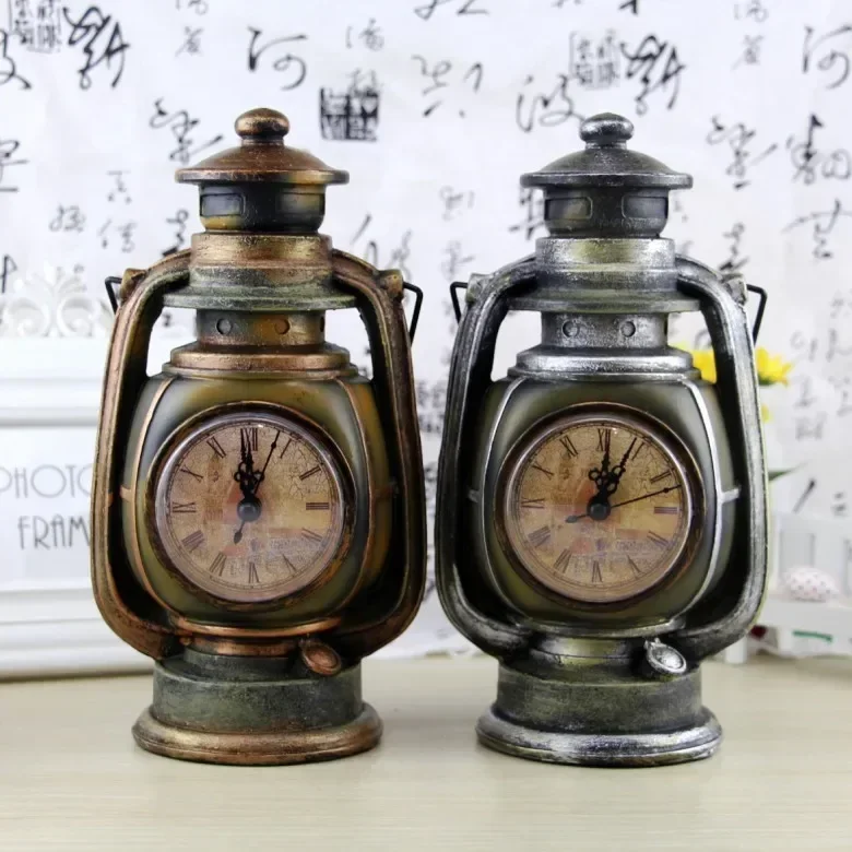 Resin 2 Colors Watch Oil Lamp Resin Craft Ornaments Creative Piggy Bank Personalized Retro Gift Vintage Home Decor