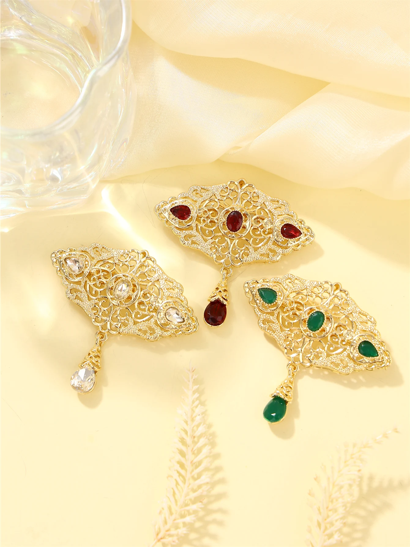 Moroccan Ladies' Fashion Brooches Retro Style Bridal Wedding Party Boutonnieres Ladies' Robe Brooches, Ladies' Gifts