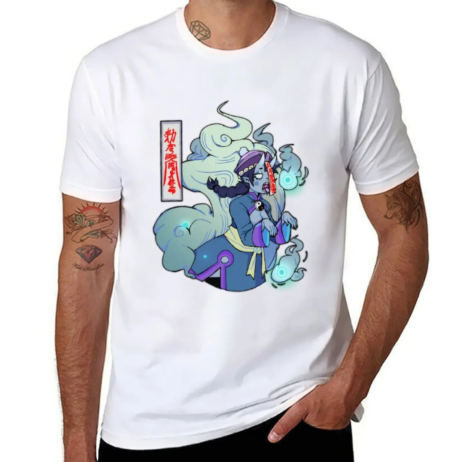 

jiangshi T-Shirt cotton t shirt pack t shirts for man slim fit T-Shirt