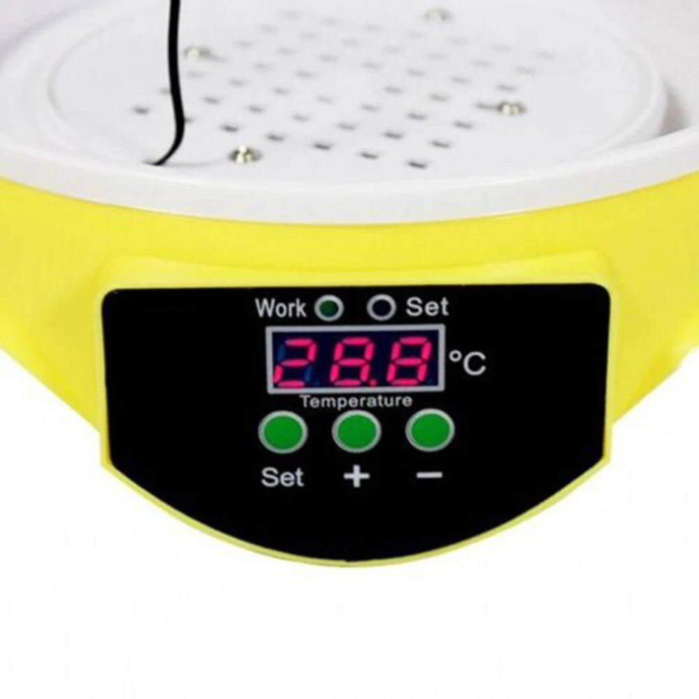 

7 Eggs Holder Semi-auto Turning Incubator Poultry Hatcher With Temperature Control Isolation Box for Chickens Ducks Goose Quails