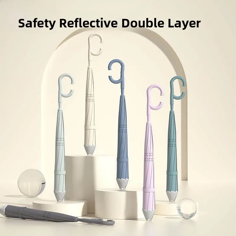 

Large Auatic Reversible Umbrella Double Layer Long Handle Anti Wind Waterproof Car Dedied Men's Rain Sun Protection Umb...