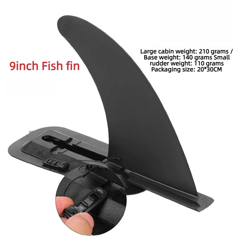 Slide‑In SUP Fin,Detachable Replacement Tail Fin for Inflatable Paddle Board Surfboard,Water Diverter Accessory