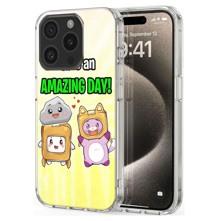 Lankybox Cute Clear Phone Case For Apple iPhone 12 13 Mini 11 14 15 16 Pro Max Cover XS MAX XR Soft