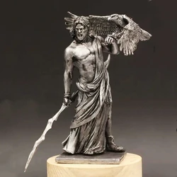 Ancient Greek Mythology Figurine Olympus Mountain God Zeus 124 75mm Tin Metal, Ancient Soldier Birthday Gifts Home Collection