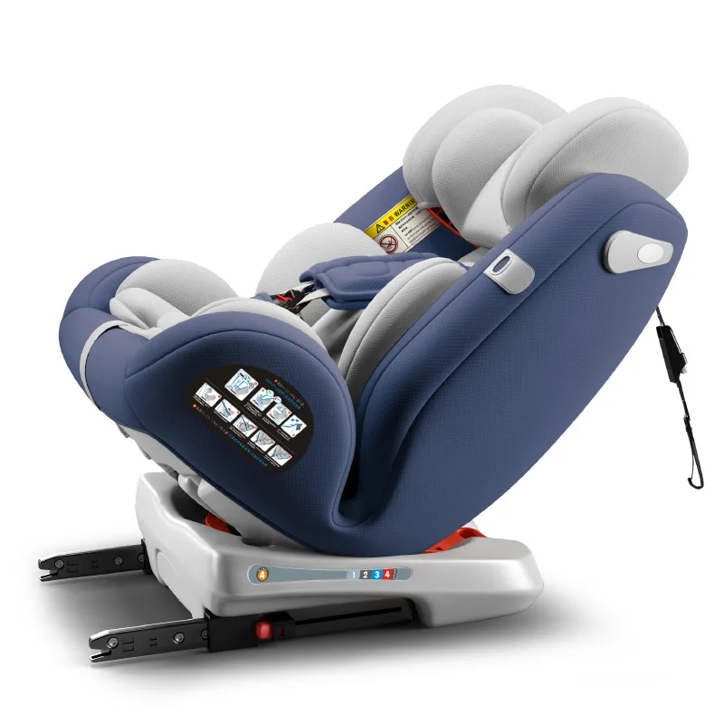 360 degree rotating child safety seat for car use easy to sit and recline chair for 0-12 year old baby and baby in car