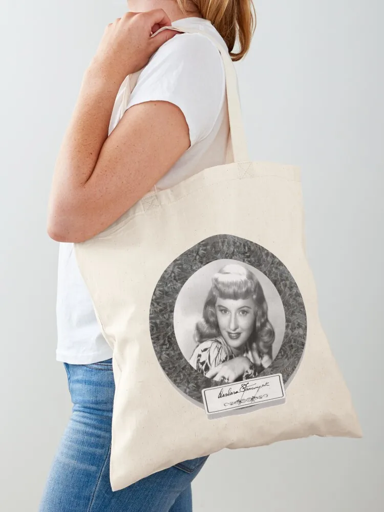 

Barbara Stanwyck Classic Movie Star Signature Series Tote Bag tote bag screen Canvas bag bags woman 2025