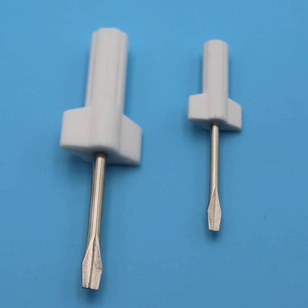 

4pcs Durable Mini Stubby Screwdrivers Portable Sewing Machine Repair Tools Plastic Metal Craft Project Household Jobs Flat Head