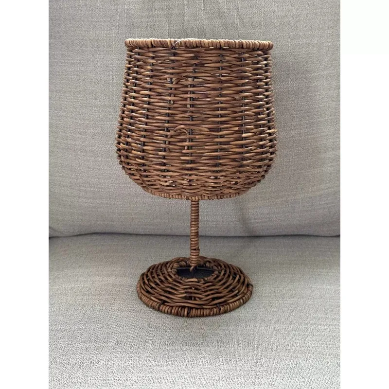 Rattan Hand-woven Basket Home Ornament Oval Desktop Sundries Storage Baskets Desk Accessories Home Christmas Декор Для Дома