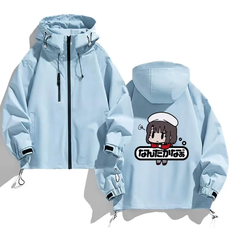 

Loose Men's Anime Jacket Outerwear Casual Hooded Zipper Closure Long Sleeve Youthful Vitality Style Spring Autumn Winter Suit...