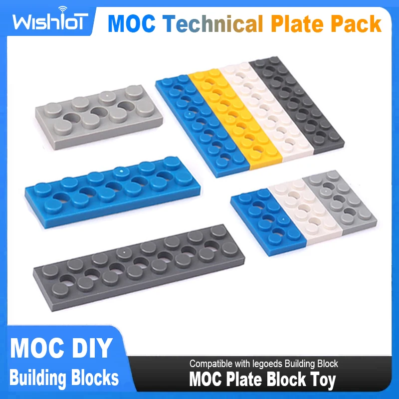 

10pcs MOC high-tech Parts Brick Holes MOC Technical Building Block Suitable For All Brands Small Particles Toy 3709 32001 3738