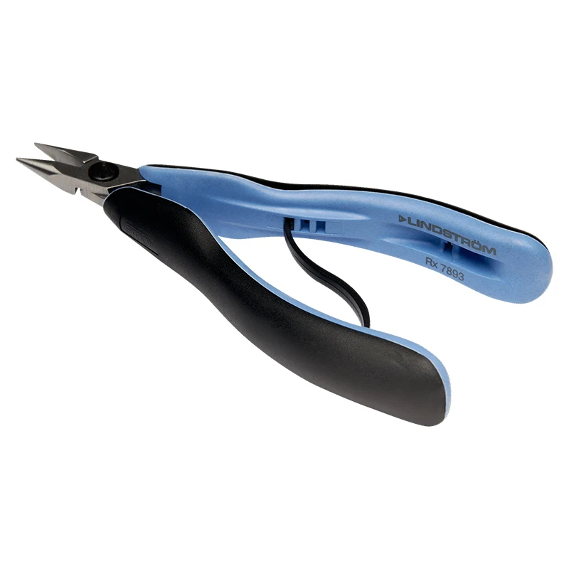 Lindstrom RX 7893 Short Snipe Pliers Jewelers & Metalsmiths Precision Bench Work Tools 55-58 HRC Steel Chain Nose Plier