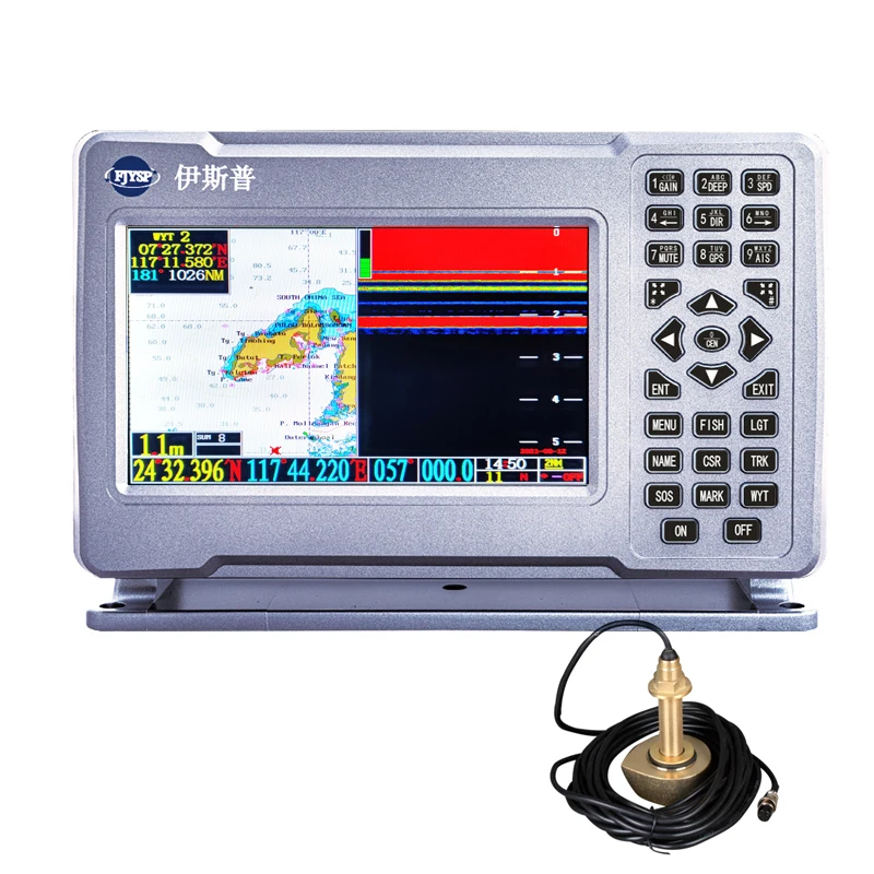 STLF YSP 7 Marine Electronics Gps Echo Sounder with Probe for Fishing