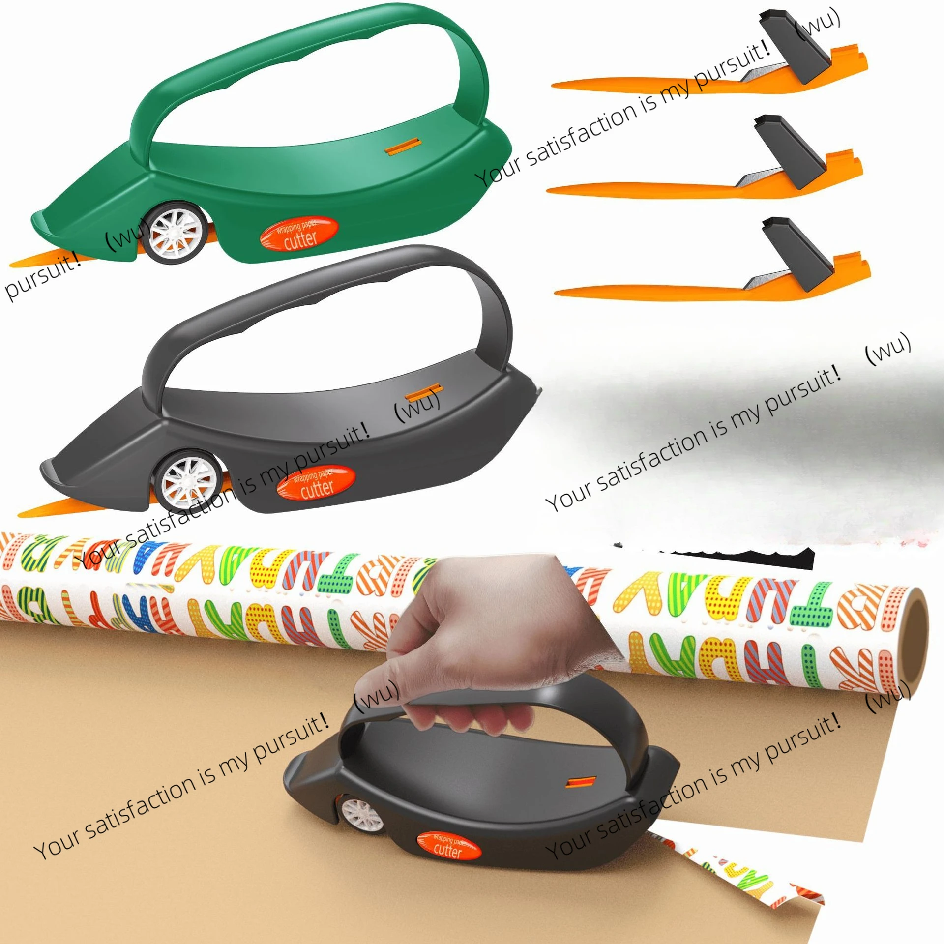 

ZOCI Paper cutter Roll wrapping paper with handle