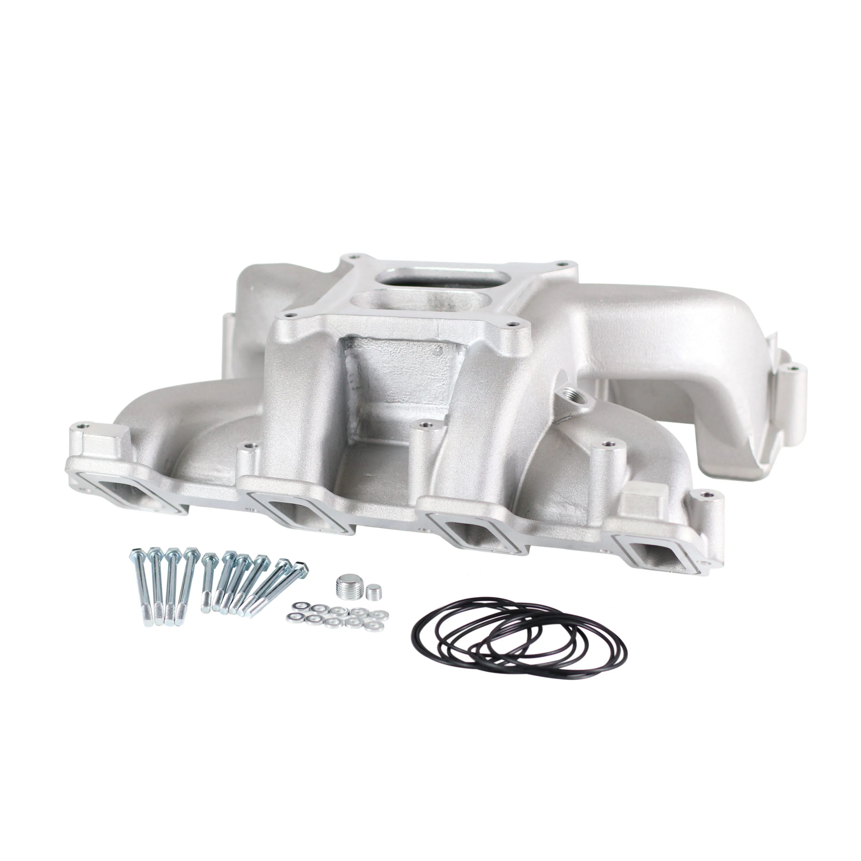 SherryBerg Carburetor karb Carburador Carby Dual Plane Carbureted Intake Manifold for G.M LS1 LS2 LS6 Satin Karbu 300-130 Karb