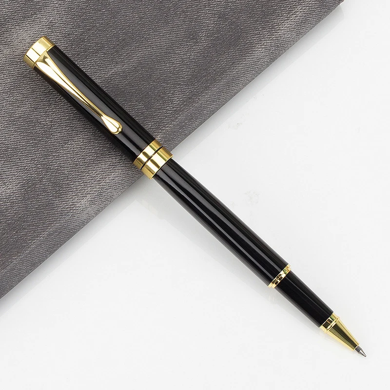 Custom Golden Text Gel Pen For School Supplies Stationary Office Accessories Writing Bookstore And Stationery Classic Luxury