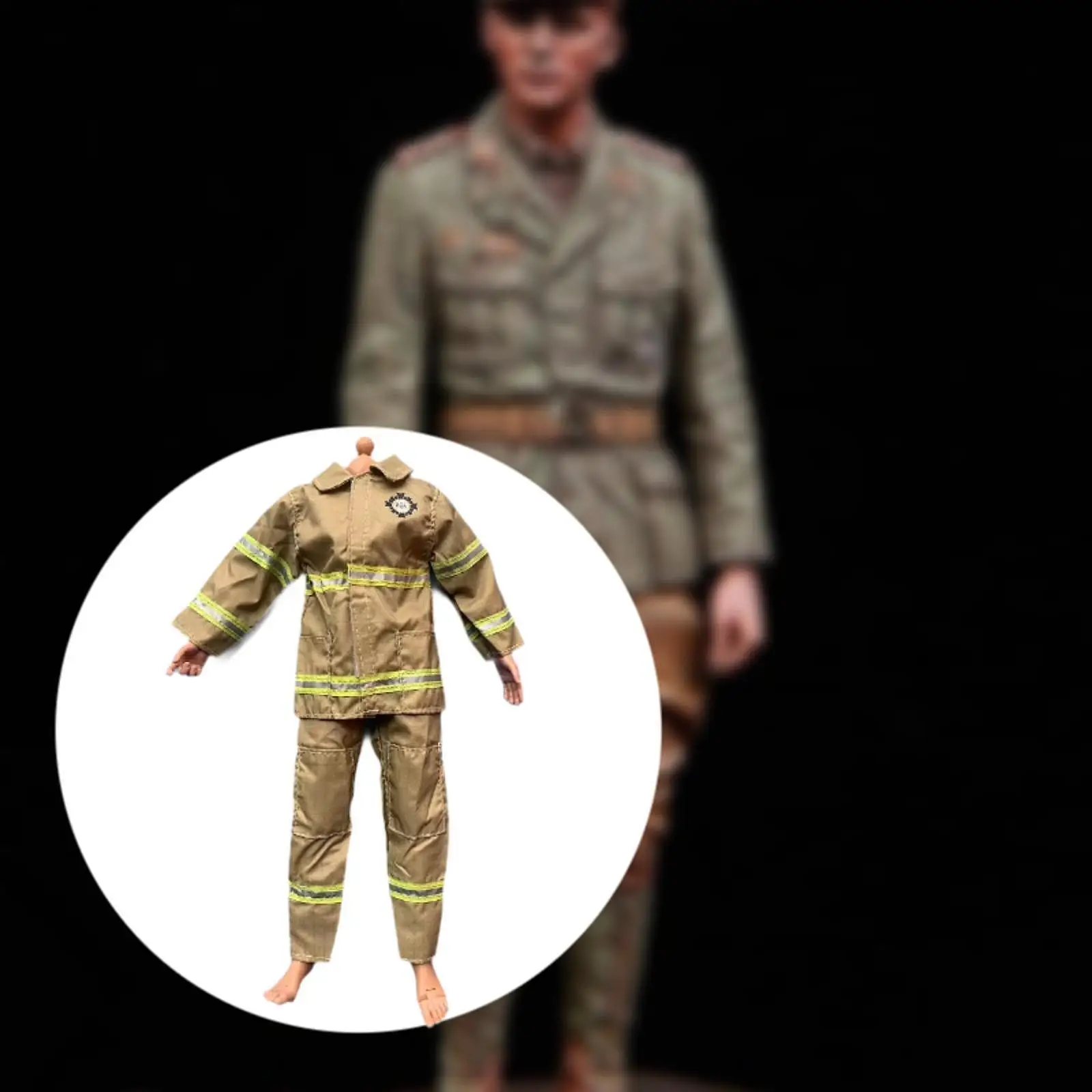 1/6 Scale Men Fighter Suit Costume Miniature Clothing Model Fashionable Handmade Handmade Doll Clothes for 12