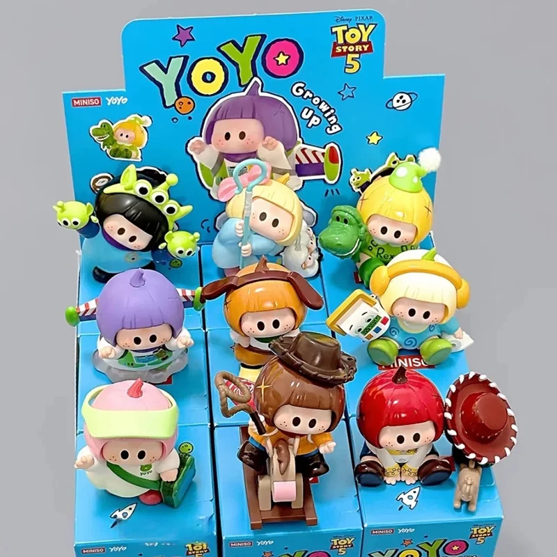 Original Yoyo Blind Box Toy Story 5 Growing Up Serie Sammlerfigur Schreibtischdekoration Trendiges Spielzeug Erwachsenen-Kollektion Heimdekoration