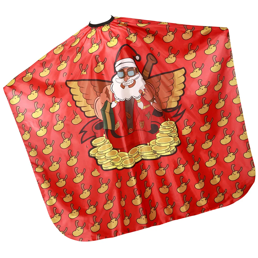 Xmas Santa Claus Barber Cape Haircut Cape Hairdressing Cape Hair Stylist Cape for Women decorative barber cape