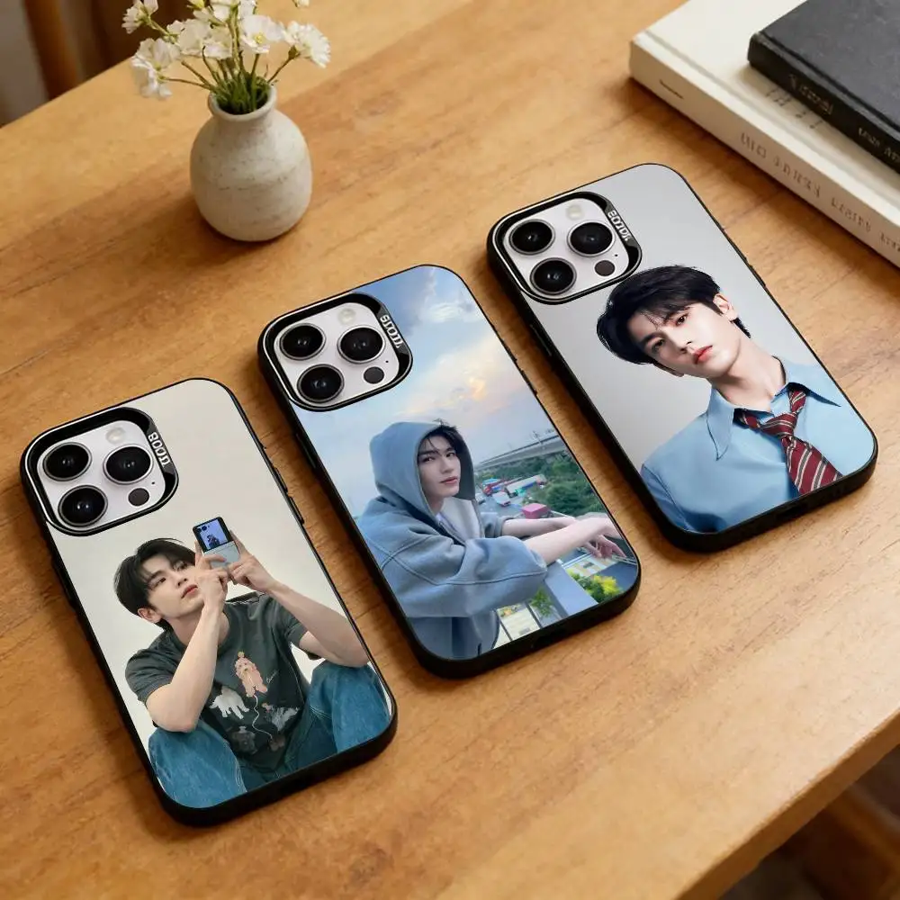 Z-Zhang Ling He Chinese Actor Phone Case For iPhone 17,16,15,14,13,12,11 Plus,Pro Max,XS,Colorful Silver Phone case Funda Cover