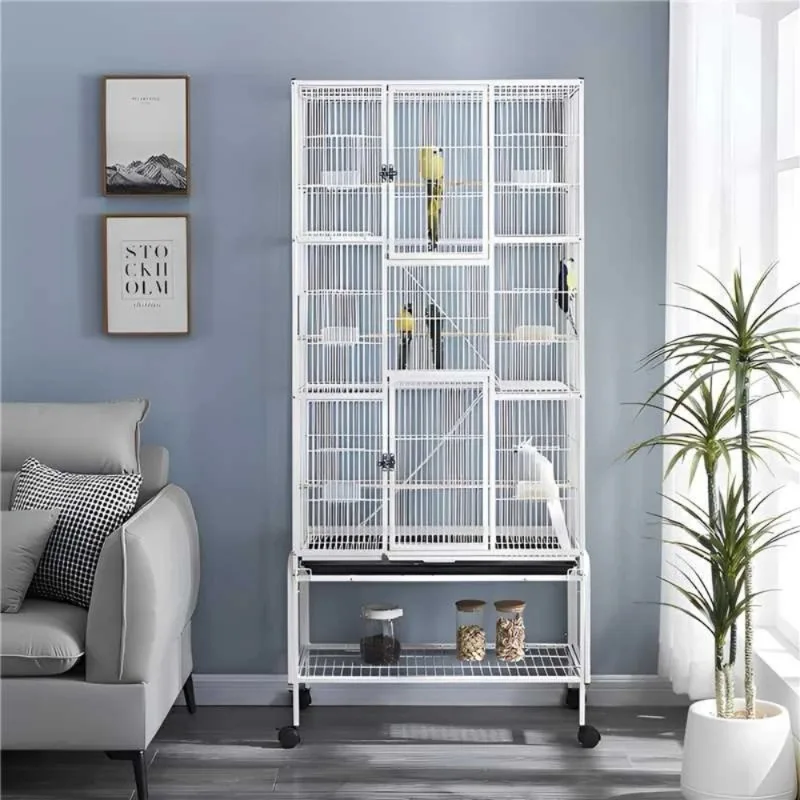 Solid Metal Bird Ca…