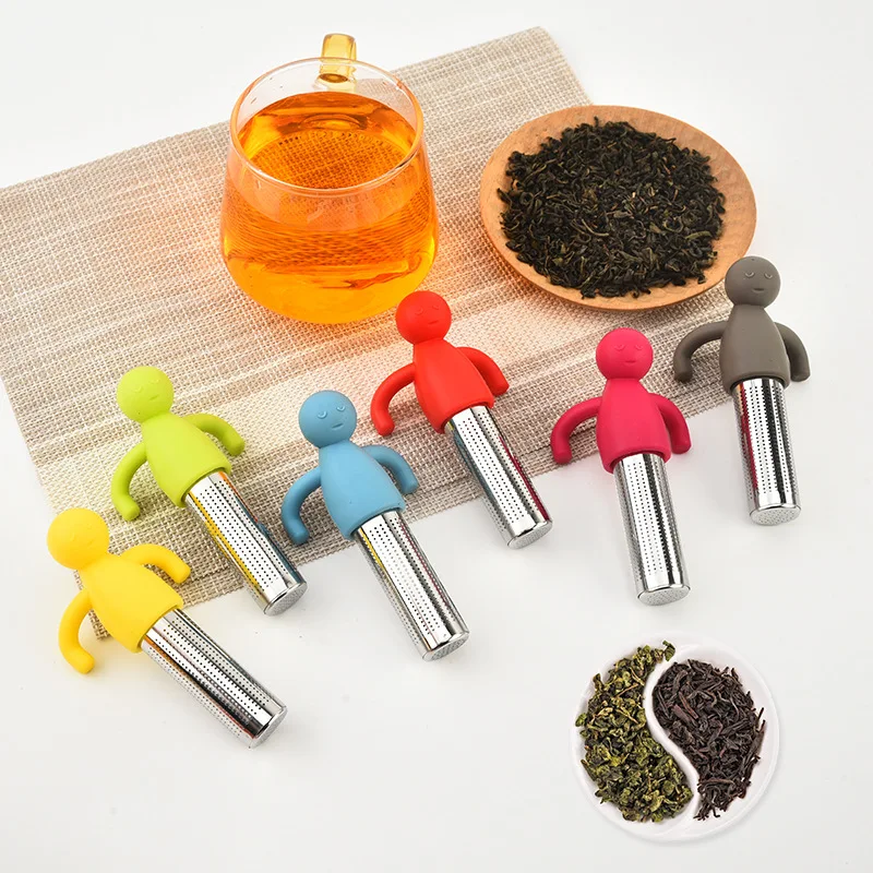 Infusor de té de acero inoxidable, accesorio de cocina, uso doméstico, cepillos de maquillaje de Metal reutilizables, masaje, cocina, comedor, Bar, jardín
