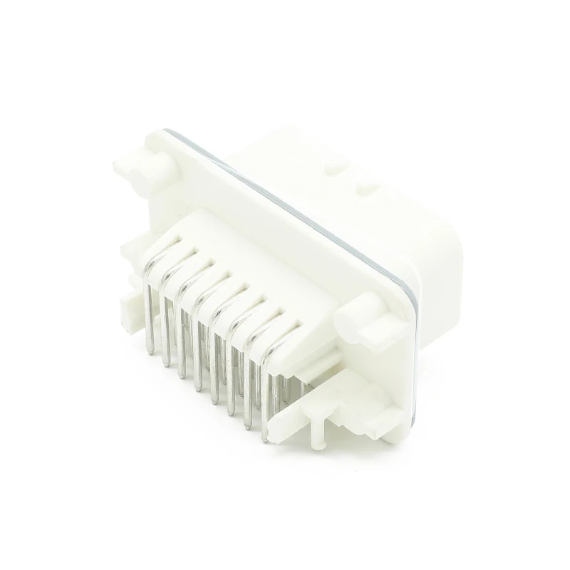 

776087-2 Factory Direct Automotive Waterproof Connector 23Pin 90° Angle White PCB Mount Header