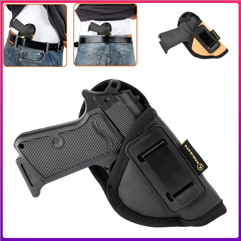 S&W Bodyguard 380 Belt Gun Holster IWB Concealed Carry Pistol Pouch for Taurus TCP, Sig P238, Jimenez JA, PPK .380 Holster