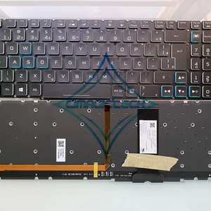 Bàn phím được hồi quy cho Acer Nitro 5, SP, BR, USA, UK, LA, RU, AN515-54, AN515-55, AN515-43, AN517-51, AN517-52, AN715, 52, AN715-51, mới 8 Bán hàng chính BR 52 - 8