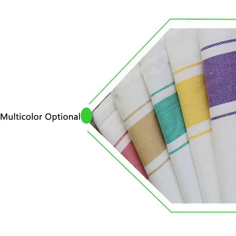 5pcs Color Stripe Wine Glass Cloth Scouring Pad Absorbent Cleaning Towel Cotton Thickened Kitchen Table Cover