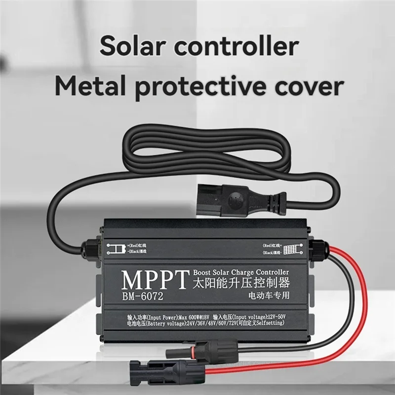 

Precisionn 600W Solar Boost Charge Controller MPPT Electric Car Charging Voltage Regulator For 24V 36V 48V 60V 72V Battery