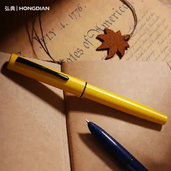 Hongdian C1 Exquisite Explorer Simple Classic Retro Fountain Pen EF/F Hooded Nib School Office Supplies Writing Gift Pens