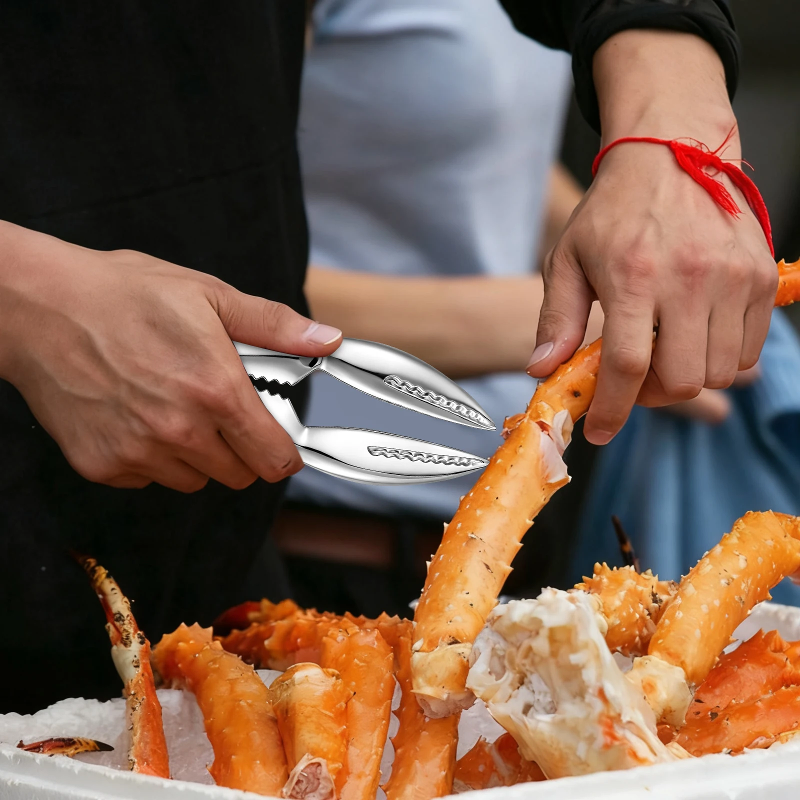 

6pcs Crab Eating Tools Set Stainless Steel Seafood Tool For Lobster Shrimp Cleaning Crab Peeling Fork Clamp Needle