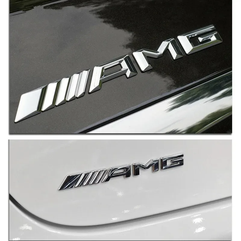 Metal Car 3d Rear Letter Emblem Trunk Sticker for Mercedes benz AMG C E S GLE CLC Class W204 W203 W205 W124 W221 W213 W212