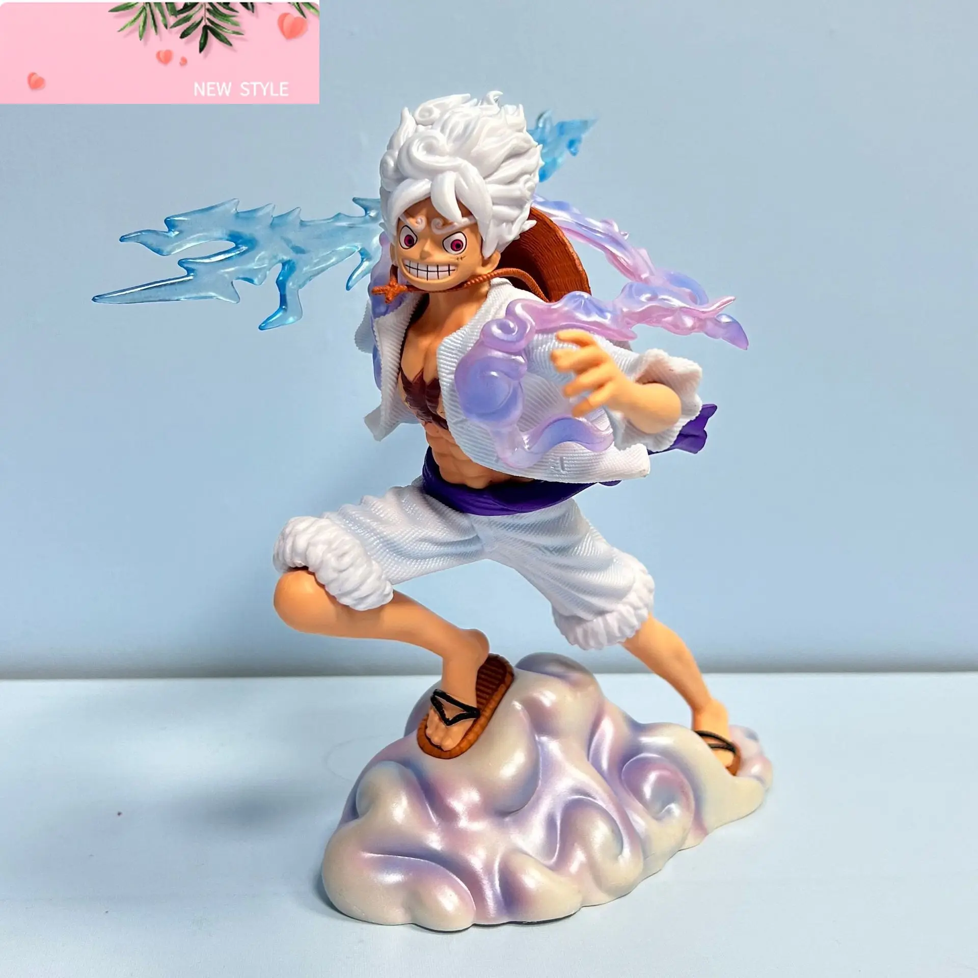 

20cm One Piece Sun God Nica Luffy Action Figure Anime Stepping On The Cloud Luffy Figurine Pvc Model Collection Statue Toy Gifts