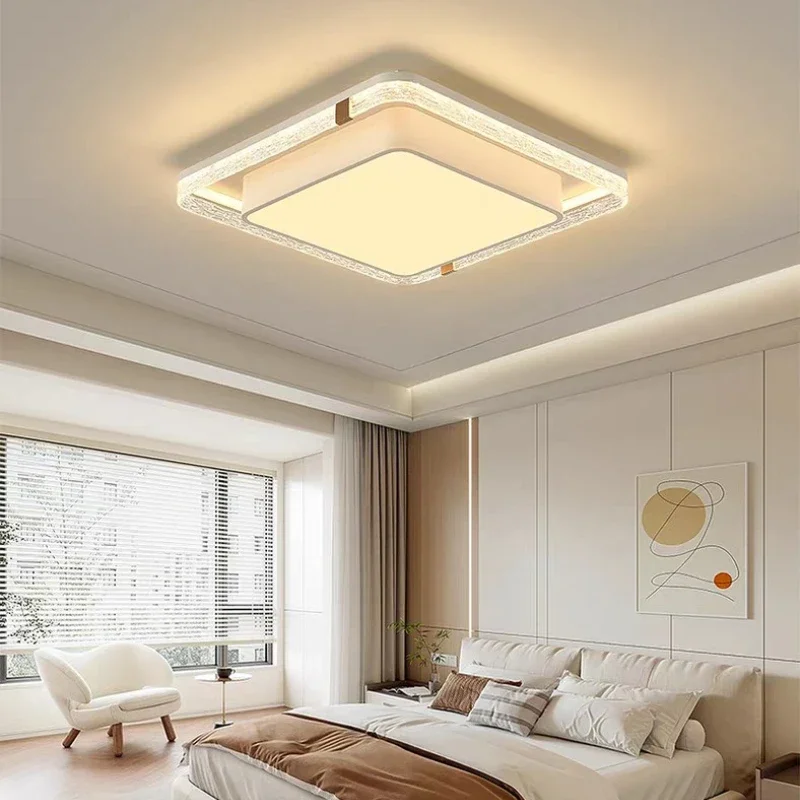 

SANDYHA Modern Minimalist LED Ceiling Light Geometric Design Stylish Acrylic Lampshade Ideal for Bedroom Living Room