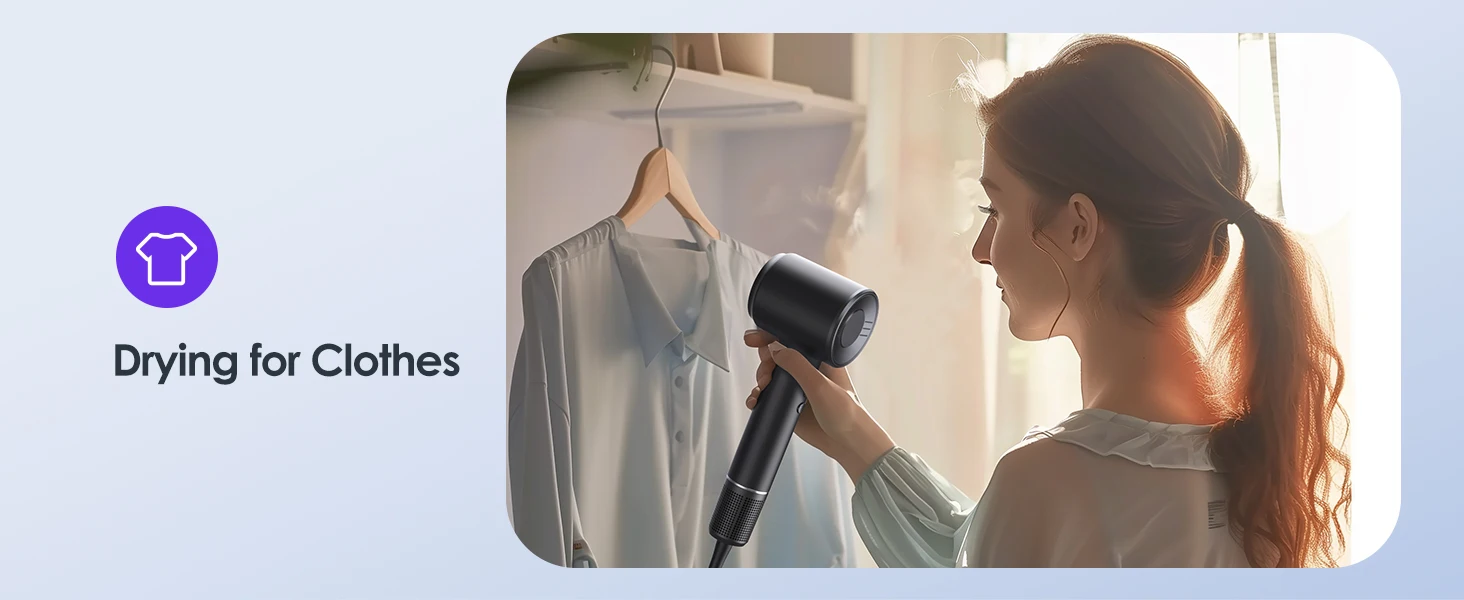 BOPCAL Electric Hair Dryer 120000RPM Brushless Negative Ions Blow Dryer 1500W Super Powerful Wind Lownoise Profession Salon HairDryer
