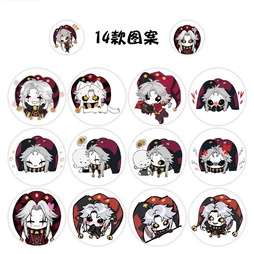 500pcs/roll Sticker Anime The Freak Circus Pierrot Cosplay Seals Labels Envelopes Stickers Cartoon Stickers DIY Scrapbook