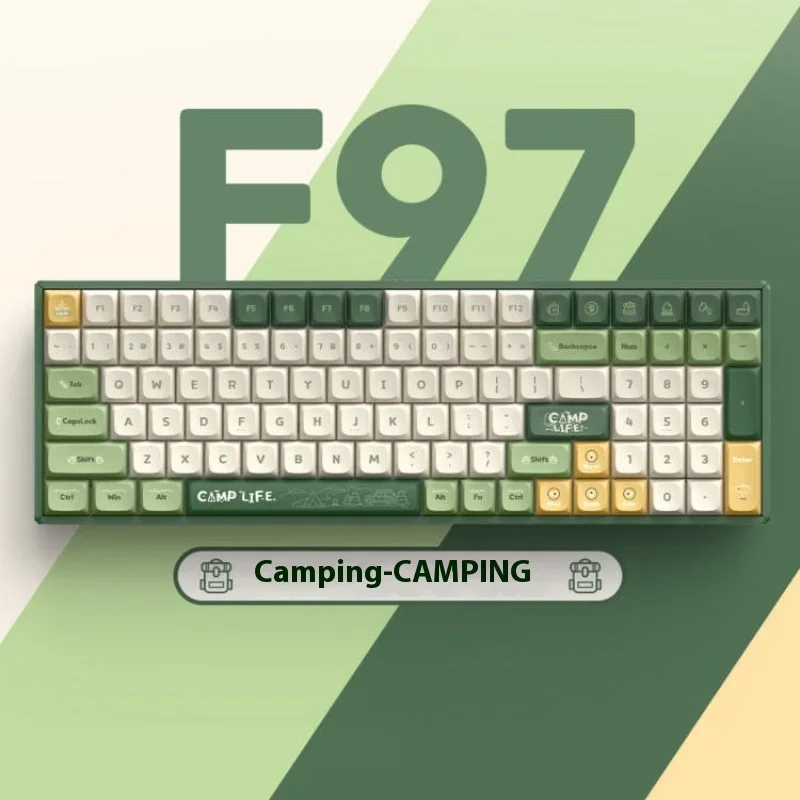 

IQUNIX F97 CAMPING Wireless Tri-mode Mechanical Keyboard Hot Swap RGB Backlight TTC V2switch 260days Long Endurance