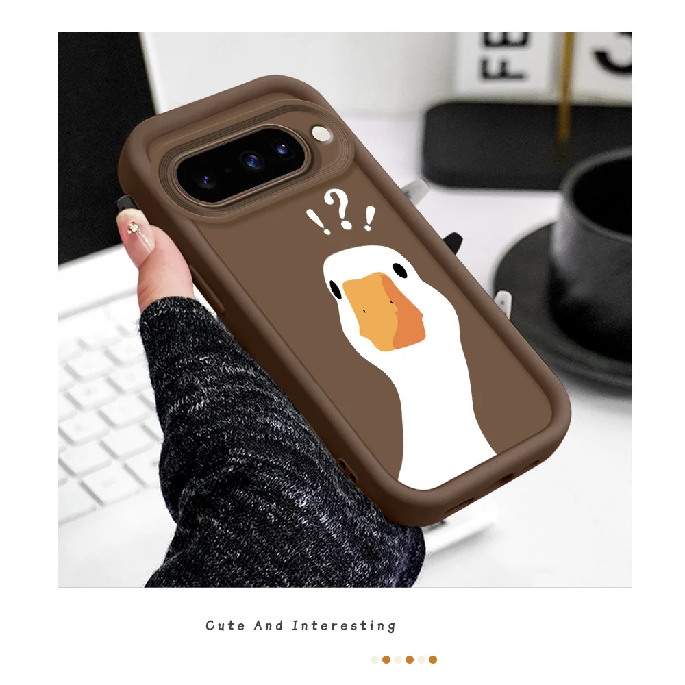 Crooked Duck Handyhülle für Google Pixel 10 9 9A 8 8A 7 7A Pro XL 4G 5G Staircase Soft Cover – Detail 4