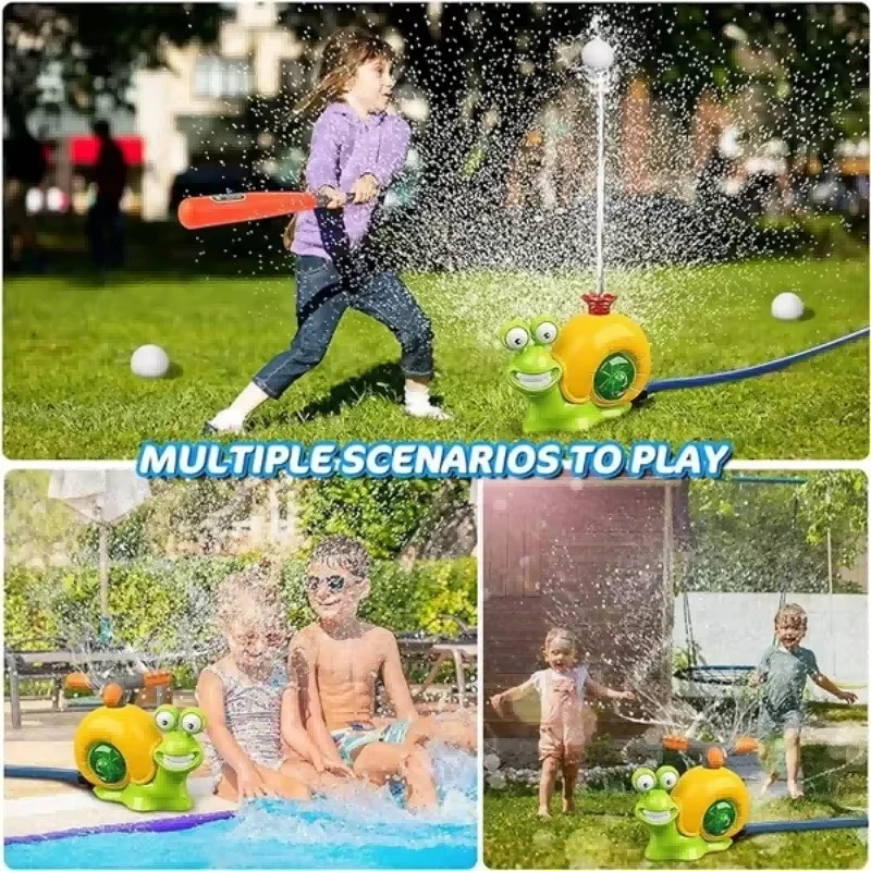 

Water Sprinkler Baseball Toy Cacti-Like Water Sprinkler Baseball Toy Water Game 360° Spray Play for Summer Backyard Lawn Party