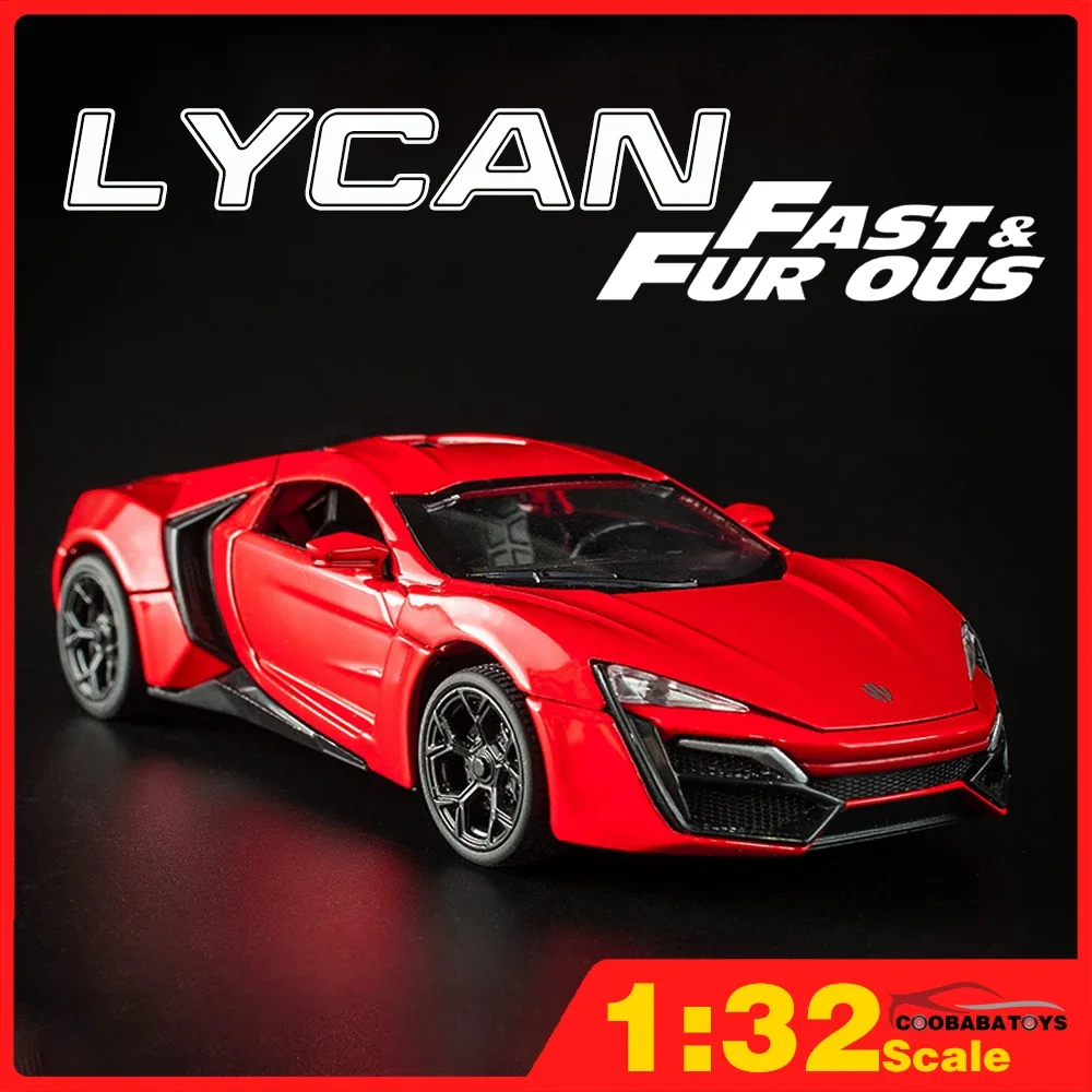 

Scale 1/32 Metal Diecast Alloy Cars Model Toy Car For Boys Child Kids Gift Toys Vehicle Hobbies Lycan Hypersport