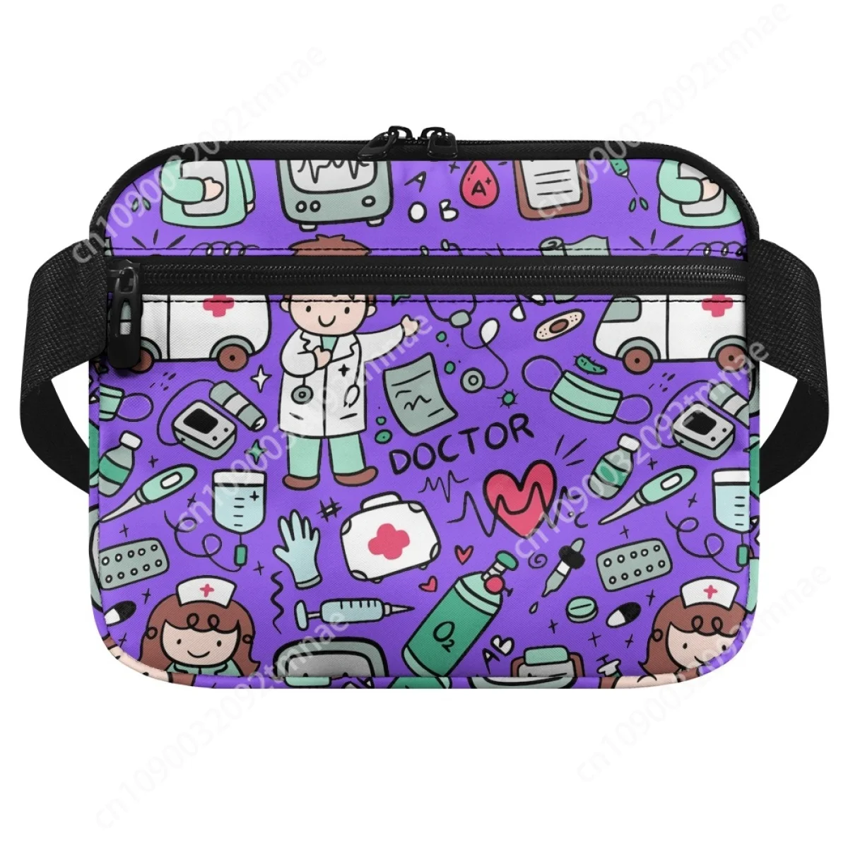 Enfermeira Fanny Pack para Estetoscópios Kit, Bolsa Organizadora Médica, Moda Personalizada, Bolsa de Cintura, Ferramenta para Estudante de Enfermagem