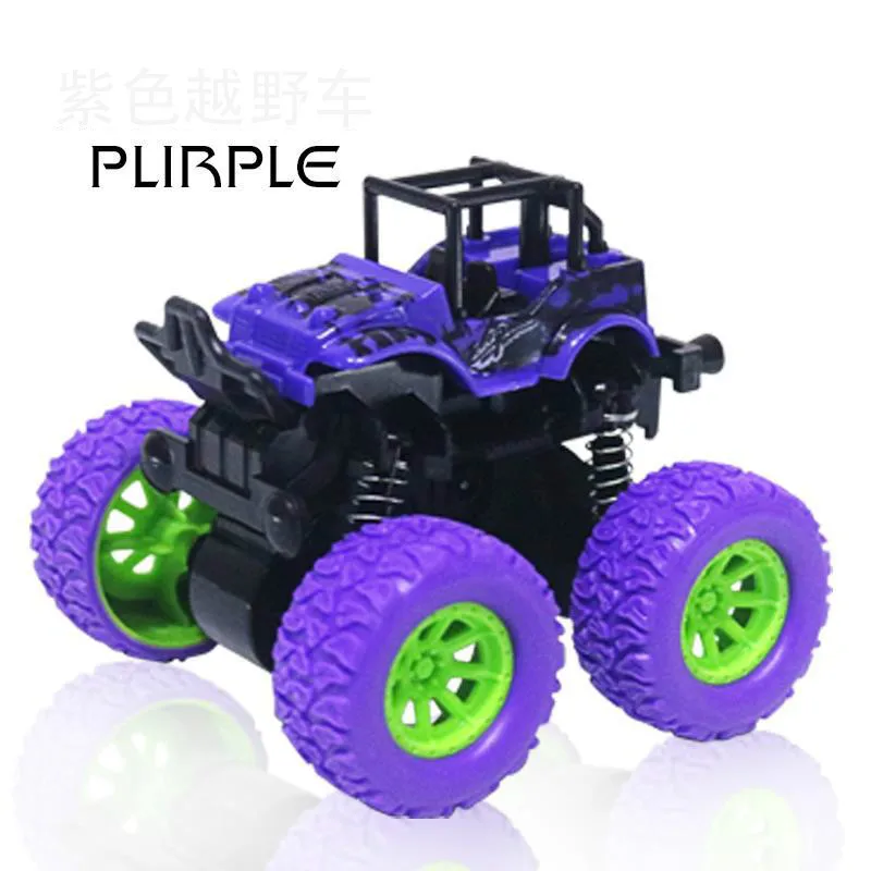 Inertial Stunt Car Drive Climbing Off-Road Vehicle 360 Degree Rotation Four-Wheel Drive Pull Back Truck Model Toy Children Gift