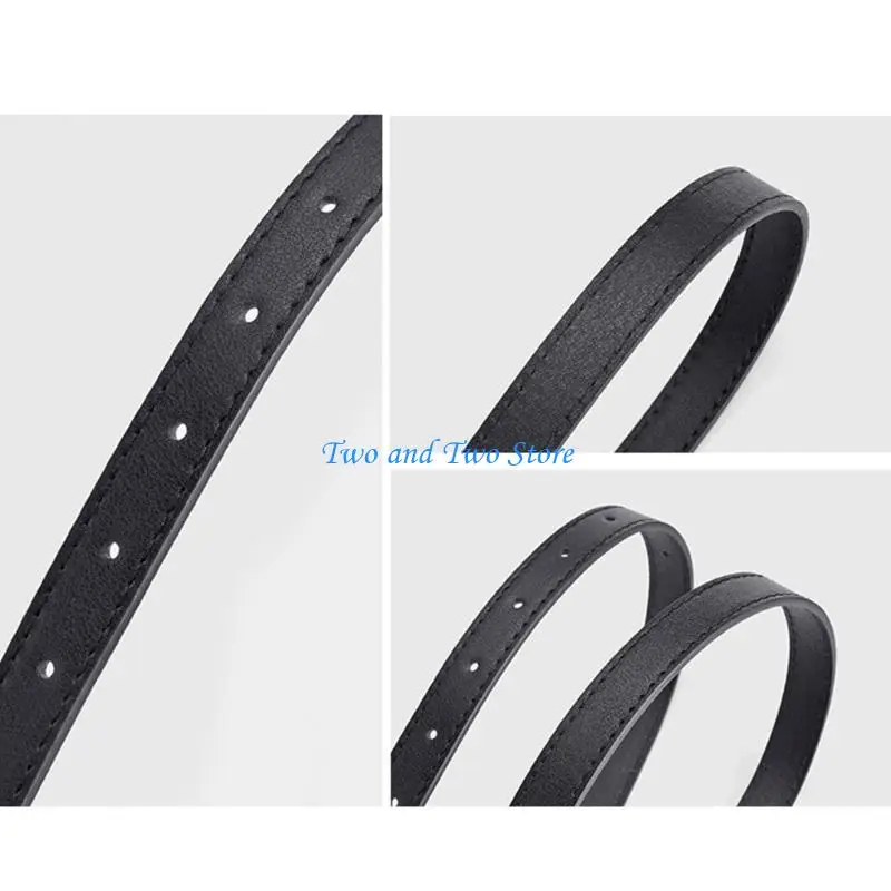 HX6F حزام خصر للكبار مع مشبك زهور منحوت خفيف فاخر شخصية PU أحزمة وسط للنساء فستان معطف قابل للتعديل #3