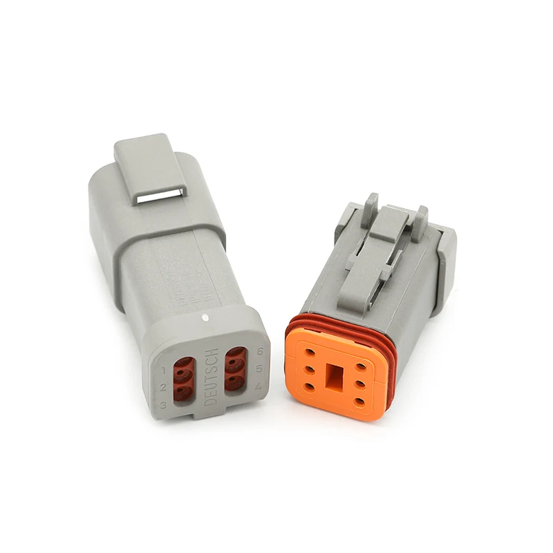 DT06-6S-E003 6-Loch Deutsch Auto-Stecker männlich/weiblich Stoßriemenabdeckung weiblicher Kopf mit weiblichem Anschluss 1062-16-0122