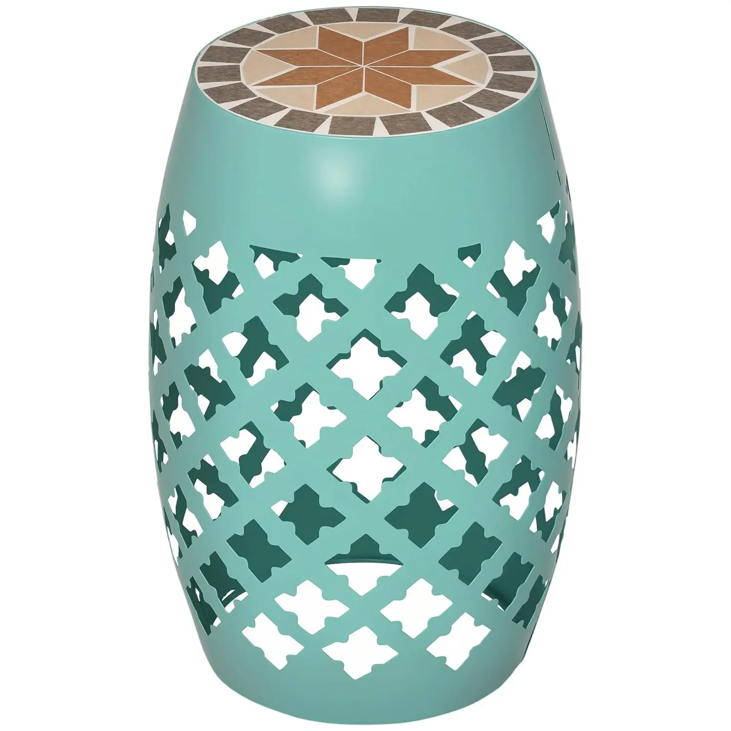 

Круглый садовый столик-подставка для растений 12 дюймов, синий, с мозаикой, для улицы, на заказ