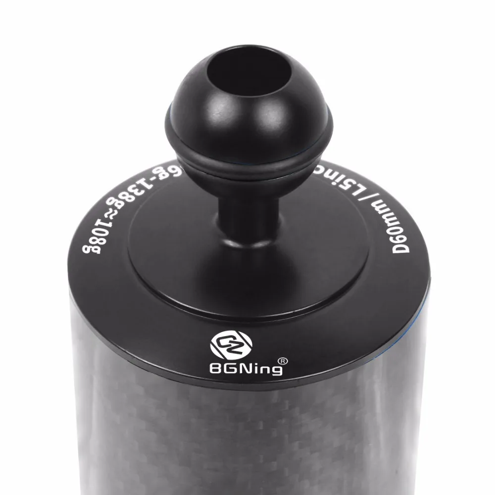 Carbon Fiber Extension Tray Arm Float Auftrieb Aquatic Arm Dual Ball SLR Kamera Tauchen für Gopro yi EKEN für DJI für OSMO Action – Detail 9